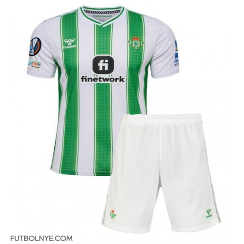 Camiseta Real Betis Primera Equipación para niños 2023-24 manga corta (+ pantalones cortos)
